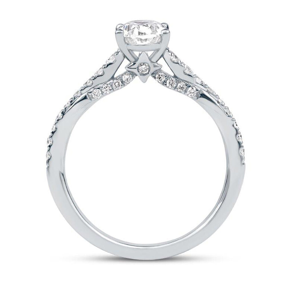 Jenny Packham Honour Oval Lab Grown Diamond Engagement Ring In Platinu ...